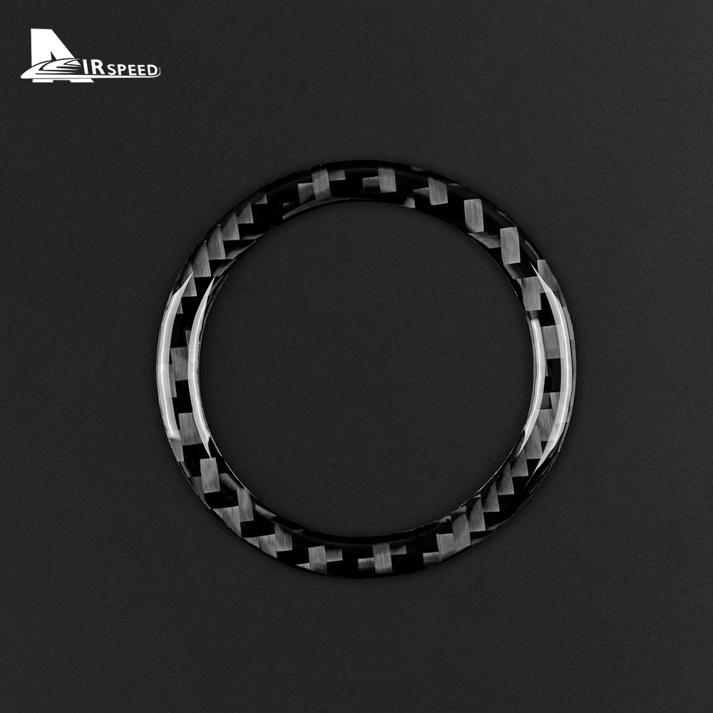 Real Soft Carbon Fiber Sticker For Lexus IS IS250 300 350C 2006 2007 2008 2009 2010 2011 2012 Car Engine Start Stop Button