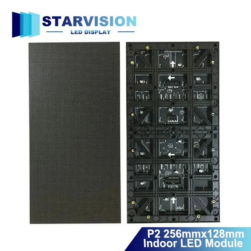 SMD P2 Indoor RGB LED Display Module 256x128mm Full Color Matrix Panel Digital Billboard Screen