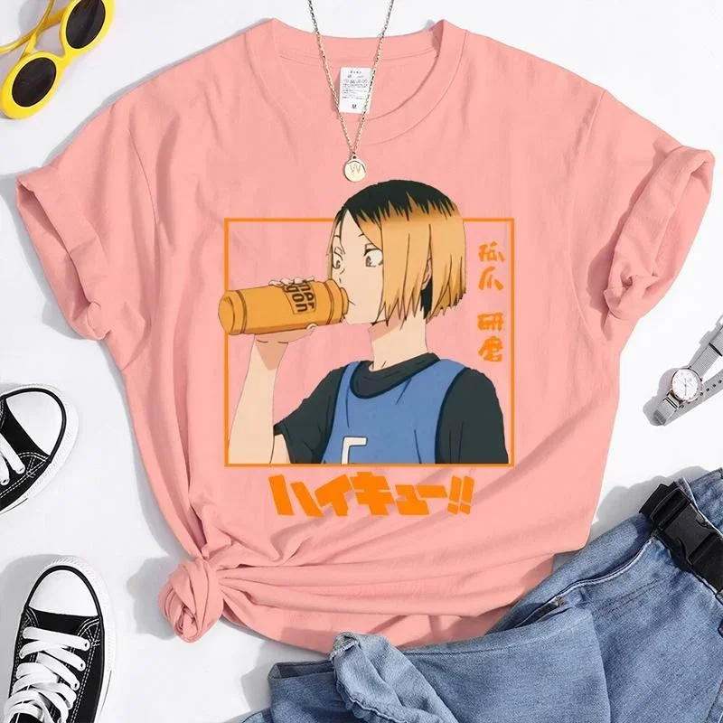 New Kozume Kenma Graphic Printed T Shirt Women Fashion Anime Harajuku T Shirt Summer Casual Round Neck Short Sleeve Top