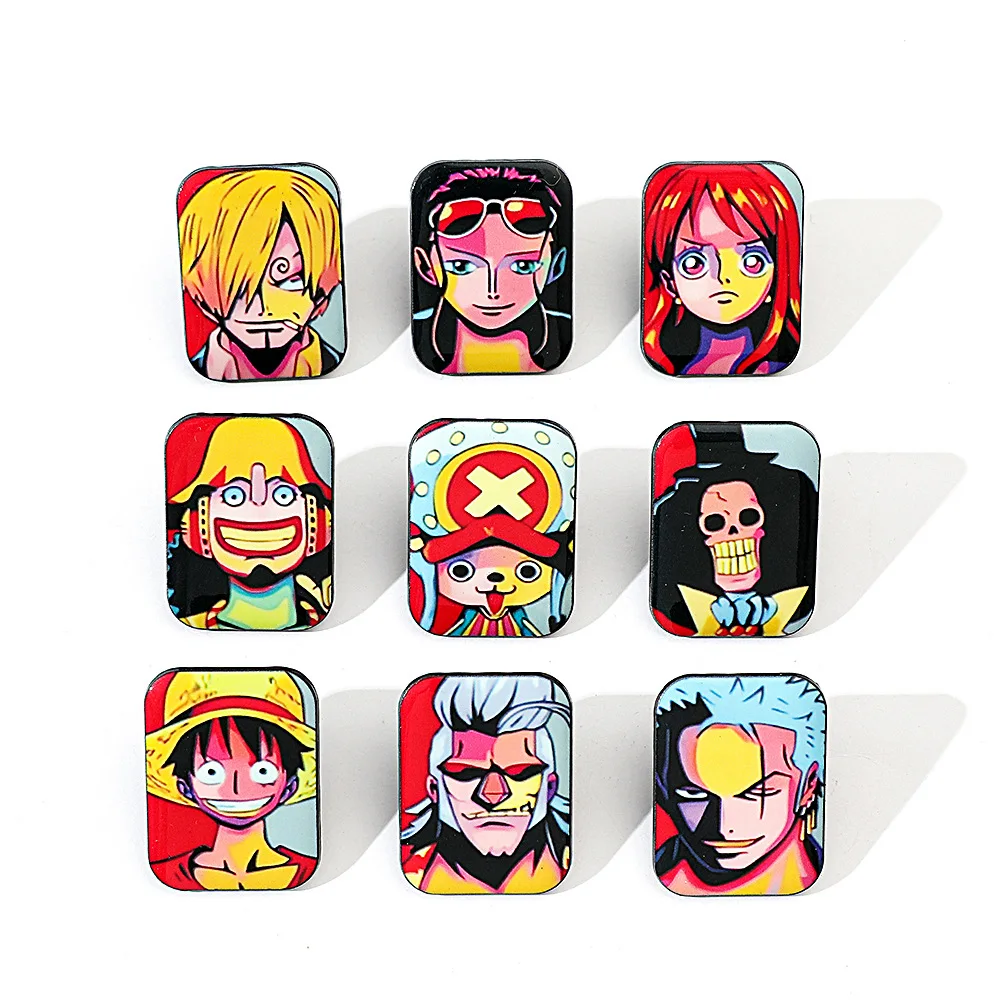 One Piece Mode-Cartoon-Emaille-Pin-Brosche, stilvolles Metall-Abzeichen-Accessoire für Rucksäcke und Kleidung