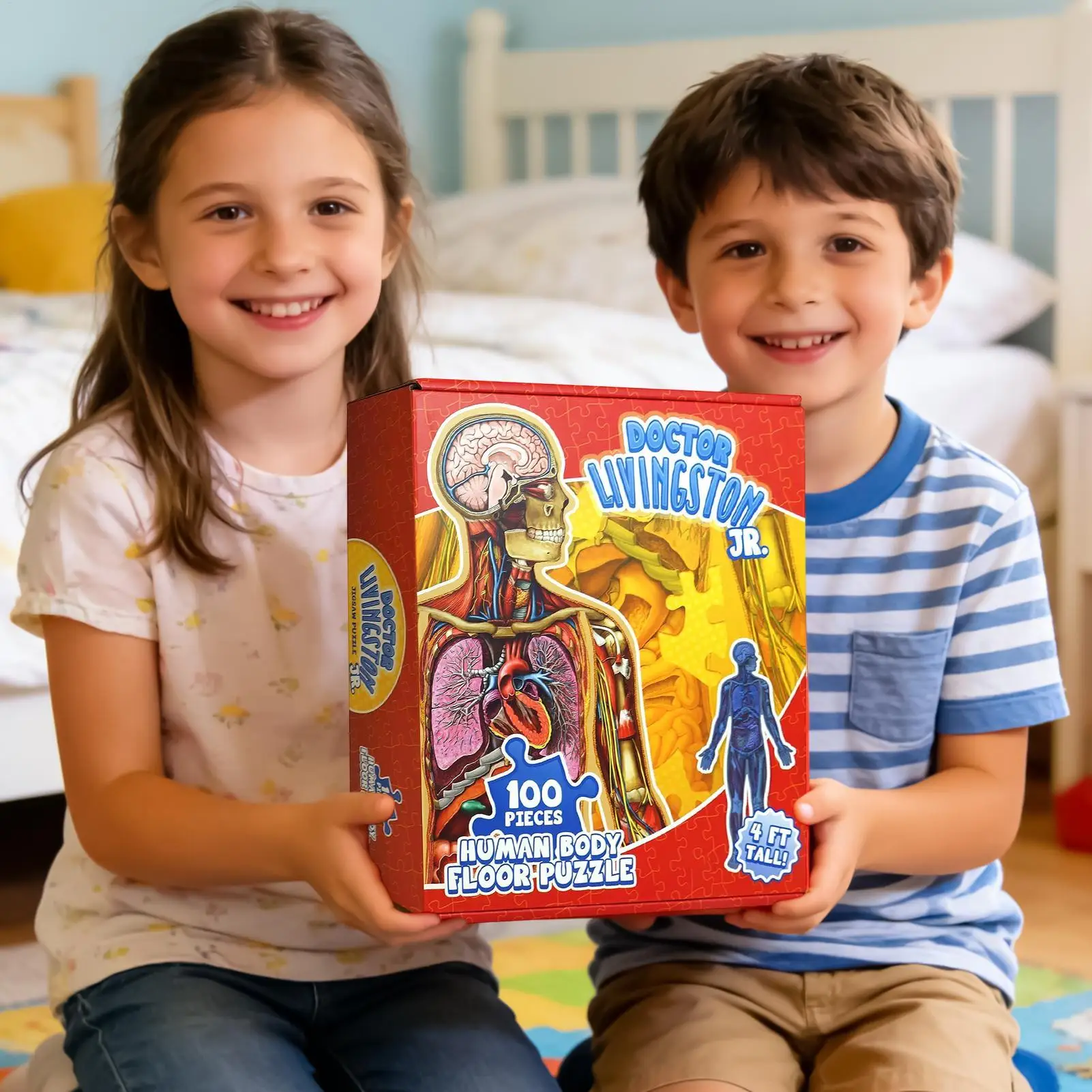 

Human Anatomy Puzzle 100 Pieces Educational Jigsaw Brain Teaser Puzzles for Boys Girls Students Homeschoolers Home Classroom