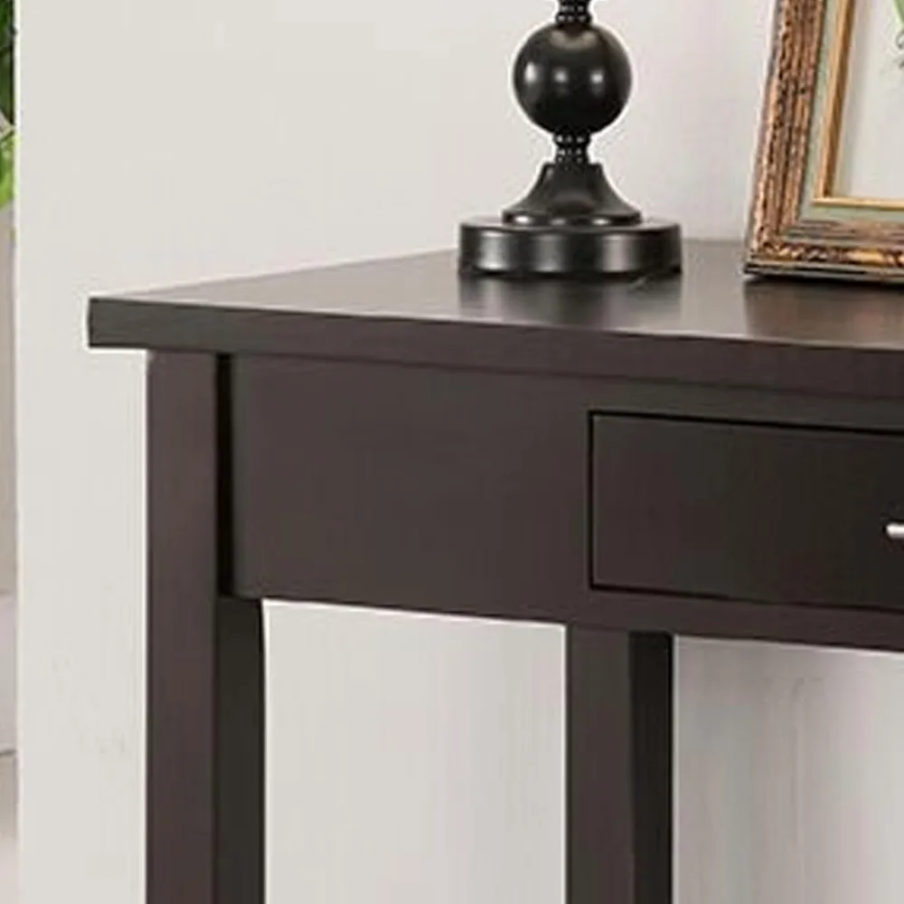 أثاث من العلامة التجارية مكتب خشبي للمنزل والمكتب مع أدراج، إسبرسو