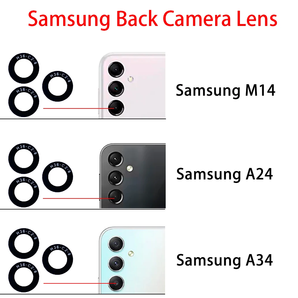 NEW Back Rear Camera Glass Lens Cover With Adhesive For Samsung A05S A04 Core A04E A04S A14 5G A24 A34 A54 4G M14 M54 M12