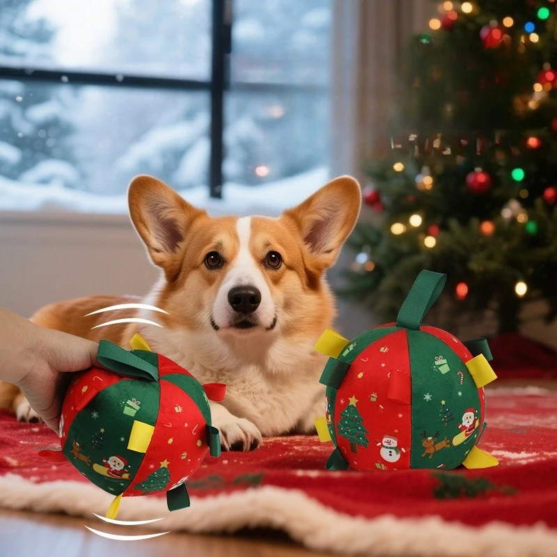 1 قطعة مضغ الكرة دائم عيد الميلاد الكلب الأضراس التفاعلية متعة بت مقاومة لغز الوقت قتل الحيوانات الأليفة لعبة مادة صحية #1