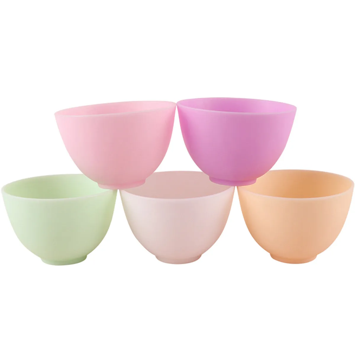 Silicone Bowl 10.5x7cm Home Use Odorless Anti-Drop Non-Slip Mask Mixing Prep Measuring Microwave Dishwasher Safe