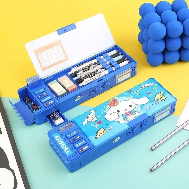 Cartoon Kuromi cute primary school password lock stationery box kawaii girls pencil case school supplies gift wholesale