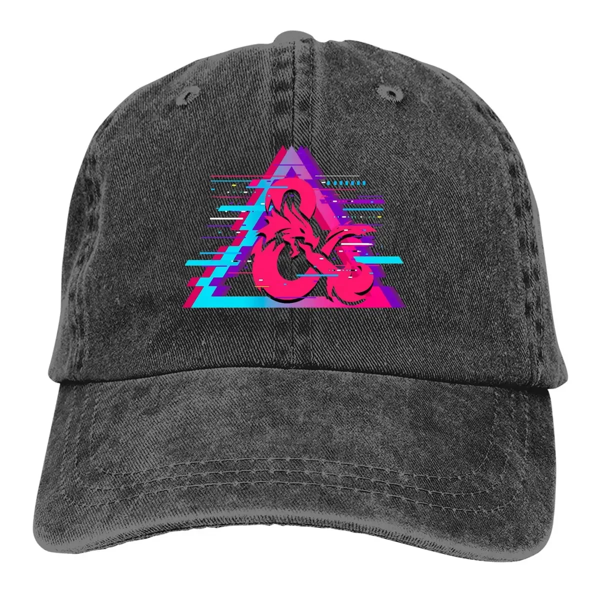 

Pure Color Cowboy Hats Glitch Women's Hat Sun Visor Baseball Caps DnD Game Peaked Trucker Dad Hat