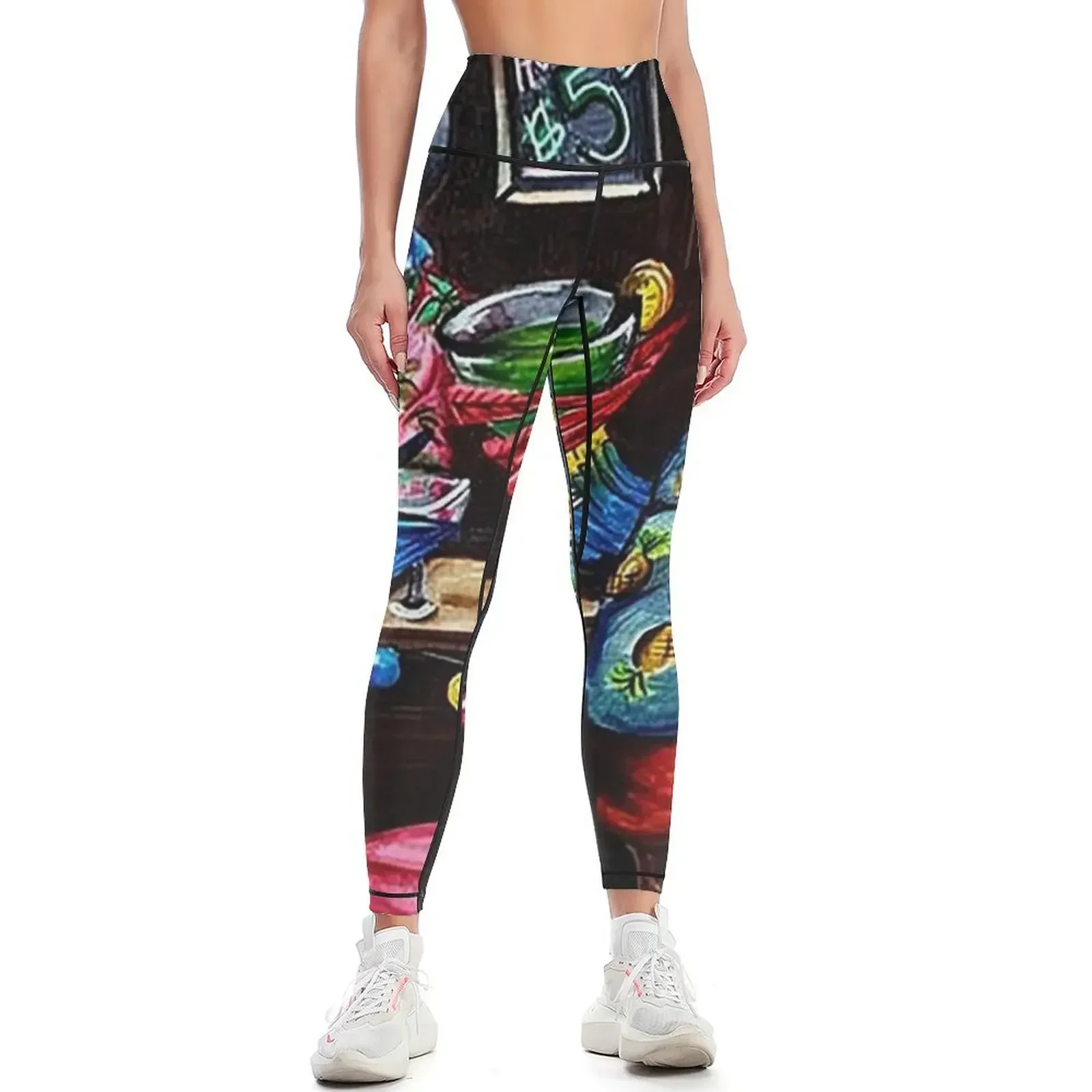 

Tiki Drinkin Leggings trousers sporty woman gym gym top push up legging Womens Leggings