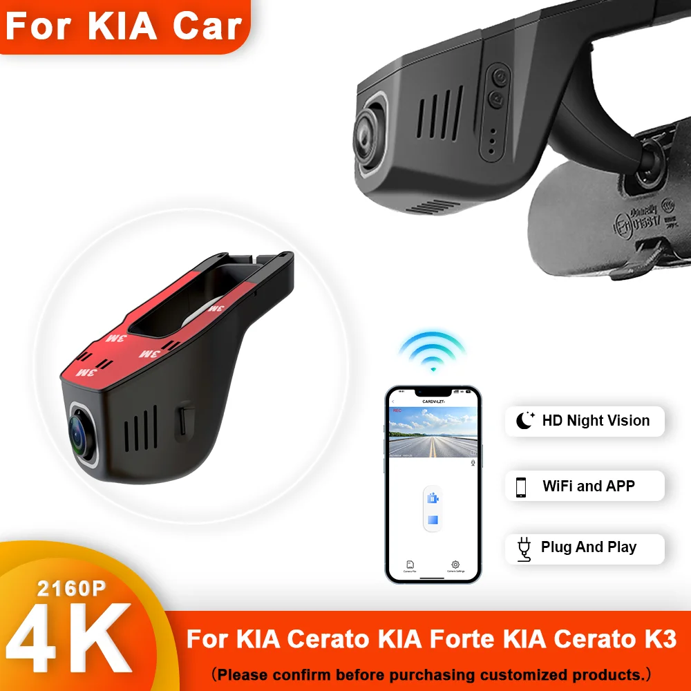 

Customized 4K HD 2160P Dash Cam For VVolkswagen Honda Mazda Mitsubishi Opel Hyundai Kia Toyota WIFI Car Dvr Dashcam