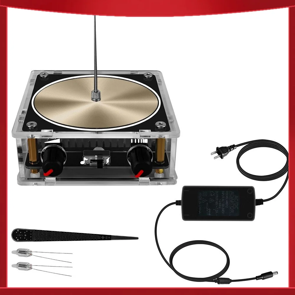 Music Tesla Artificial Lightning Coil Bluetooth/AUX Dual Mode Music Box Touchable Audio Input Bluetooth Science Experiments ﻿