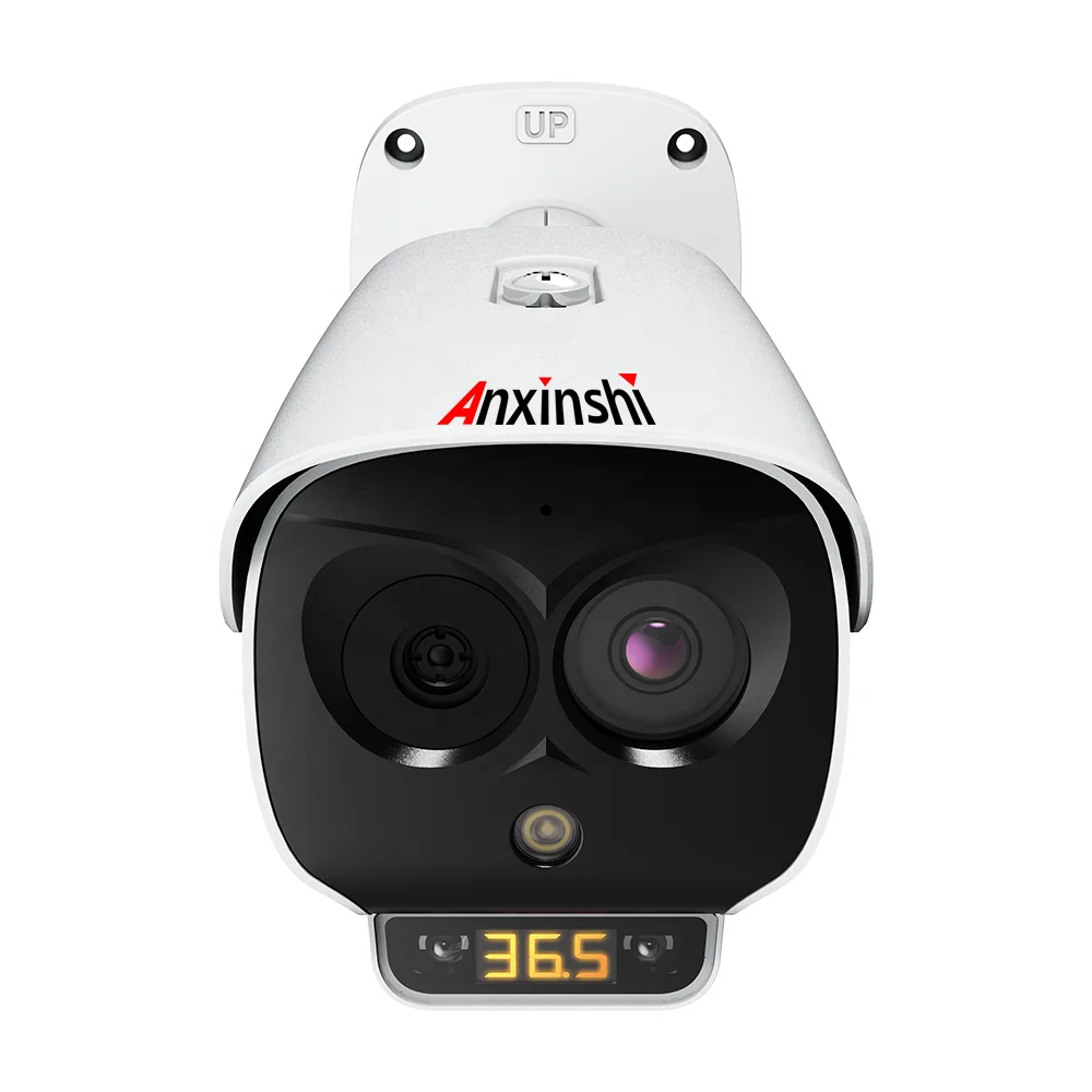 

Anxinshi Dual Spectral 5MP Network Bullet Camera Voice Warning AI Thermal Camera