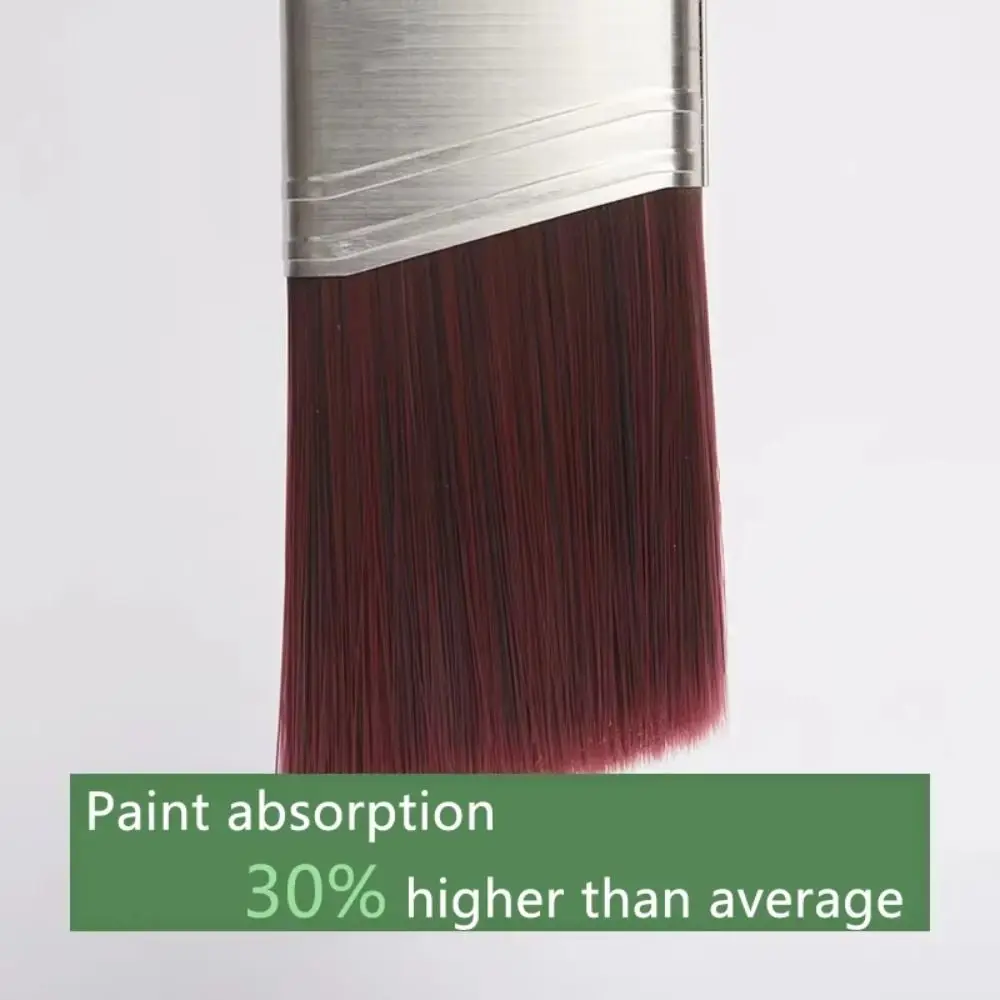 

Утолщенная кисть для рисования, мягкая щетина, угловой инструмент для чистки, щетка с деревянной ручкой, эргономичные инструменты для чистки стен из жести, покрытие