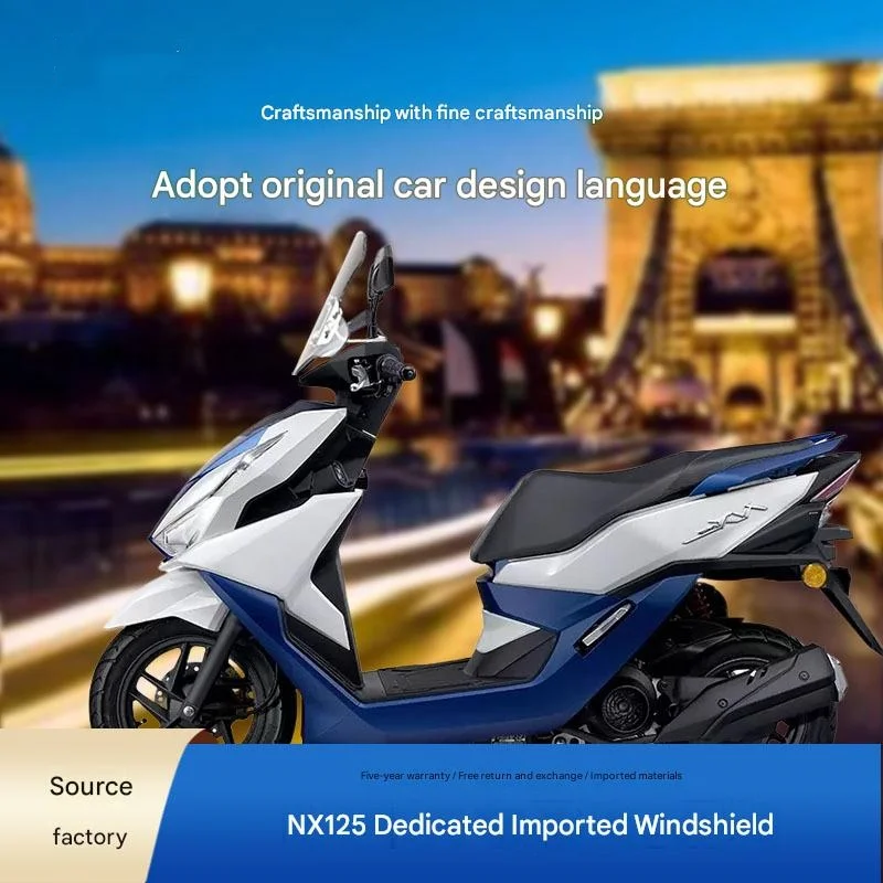 FOR Wuyang NX12 Exclusive PC Wind Deflector for Honda - Explosion-Proof Impact-Resistant Rainproof Windproof Anti-Bug Protection