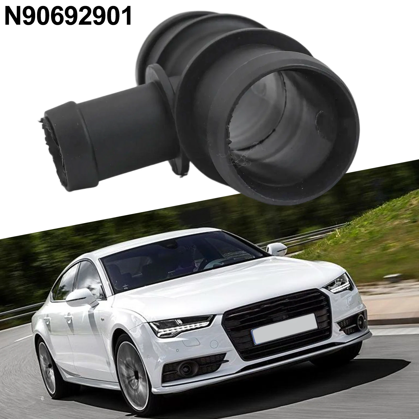 Sistema de refrigeração do motor, radiador preto, conector de mangueira de refrigeração, conector de mangueira de automóvel, compatibilidade perfeita para veículos