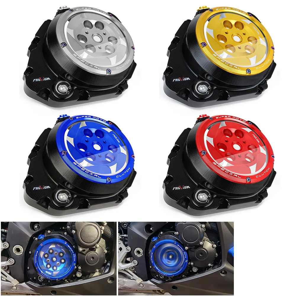

GSX-S GSXR 1000 1000F CNC Engine Clear Clutch Cover Spring Retainer For Suzuki GSXS1000 GSXS1000F 18-21 GSXR1000 07-08