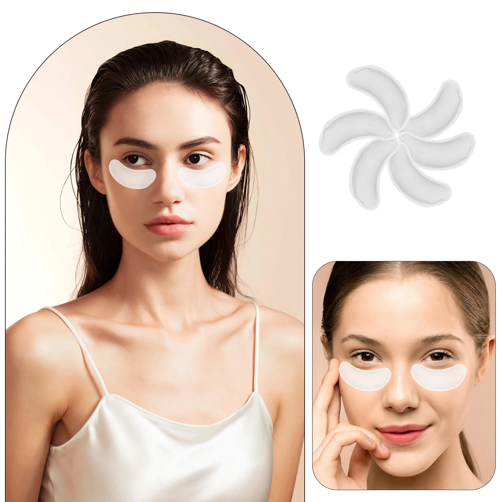 

6Pcs Ice Pack for Eyes Under Eye Gel Pad Cooling and Heating Reusable Eye Care Patches Lightweight