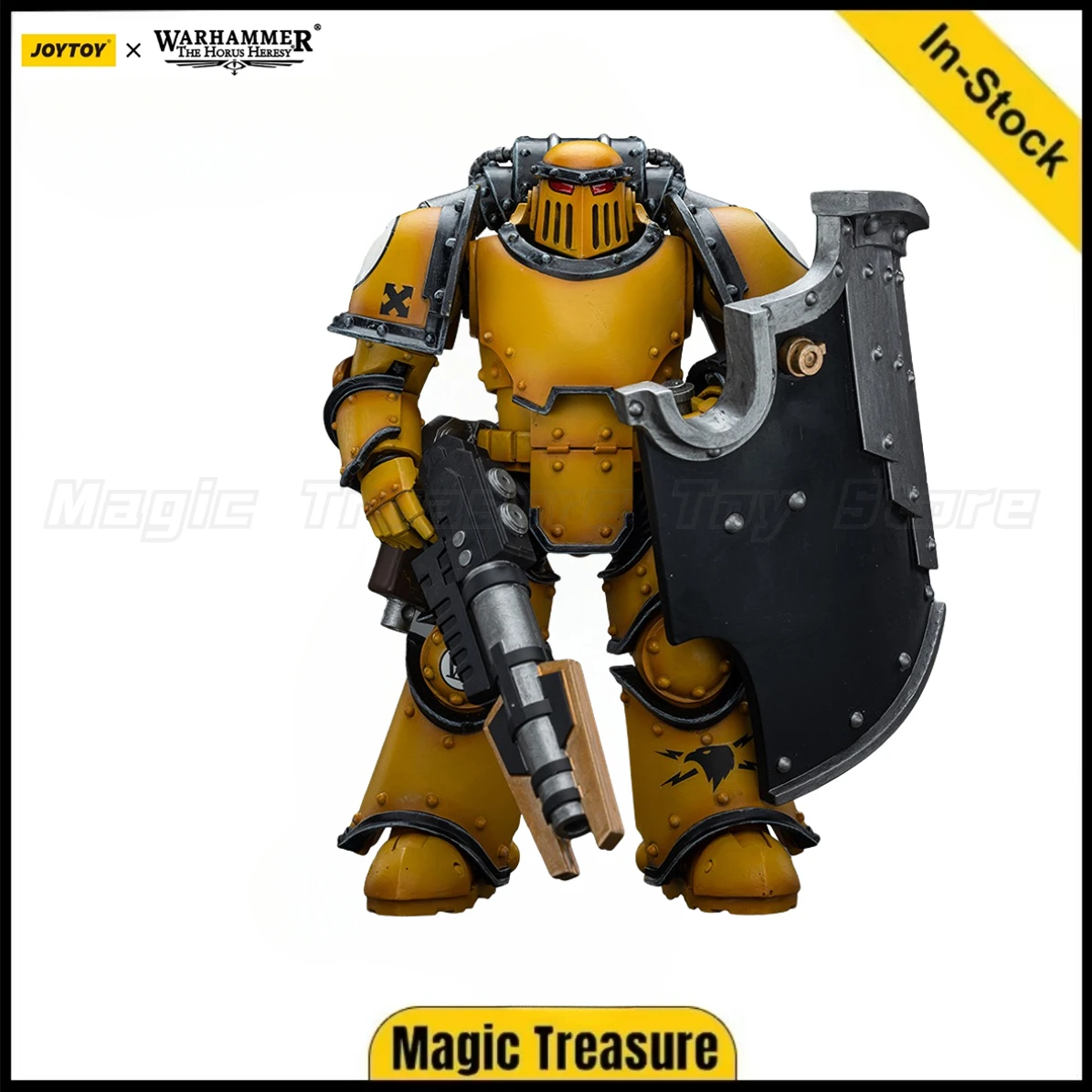 

JOYTOY Warhammer 40K Imperial Fists Legion Mklll Breacher Squad Legion Breacher with Lascutter 1/18 Action Figure Gifts