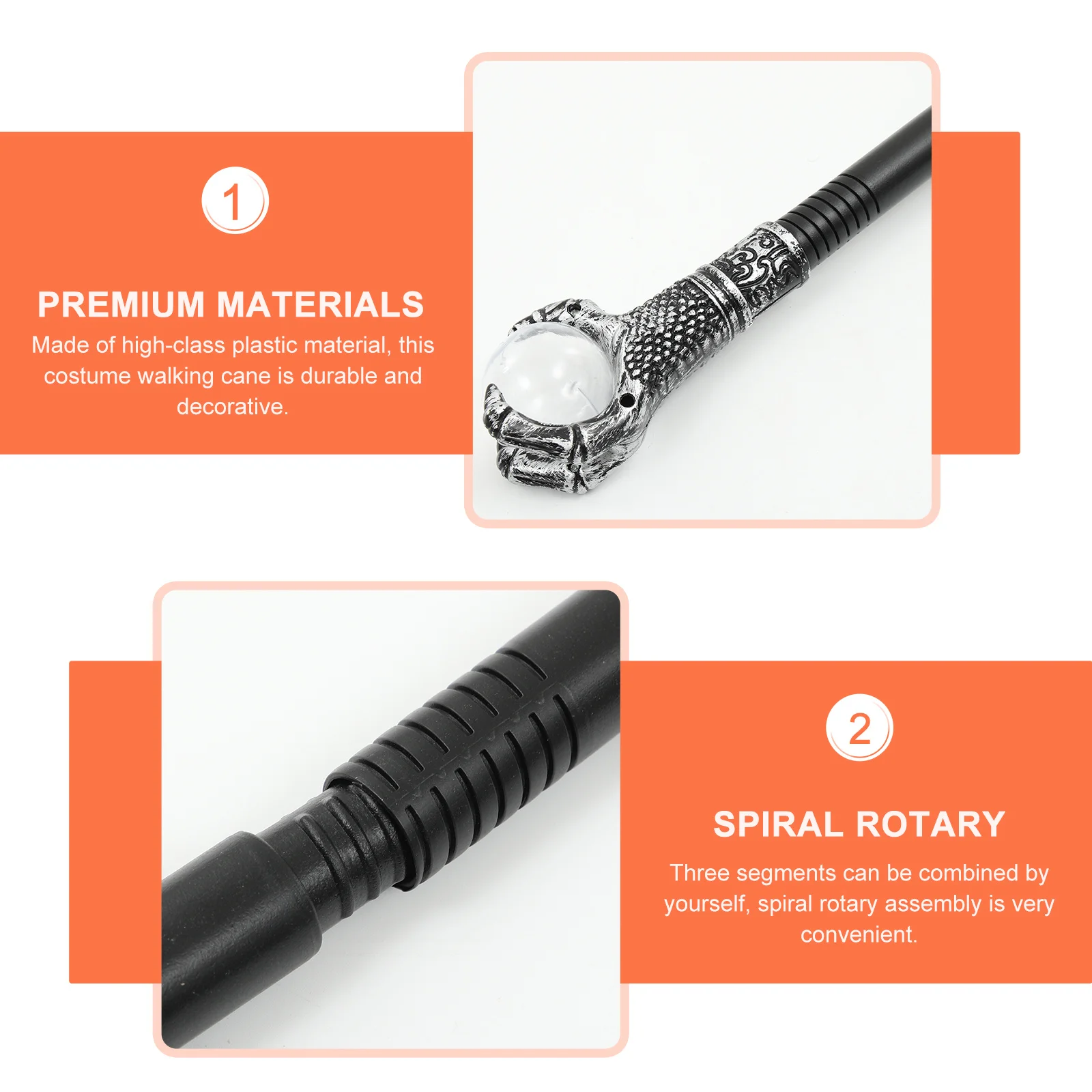 

1pc Claw Scepter Durable Costume Prop For Halloween Plastic Role-Play Scepter Prop Cosplay Stage Performance Photography