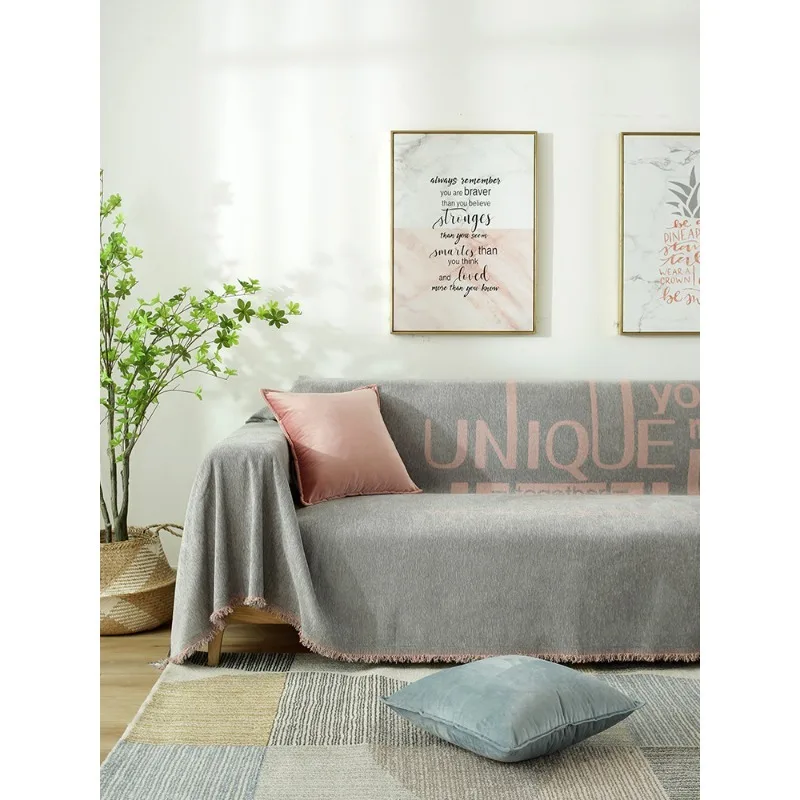 Nordic Minimalist Sofa Throw, All-season Universal Full Wrap Sofa Slipcover, Multi-purpose Sofa Cushion Cover