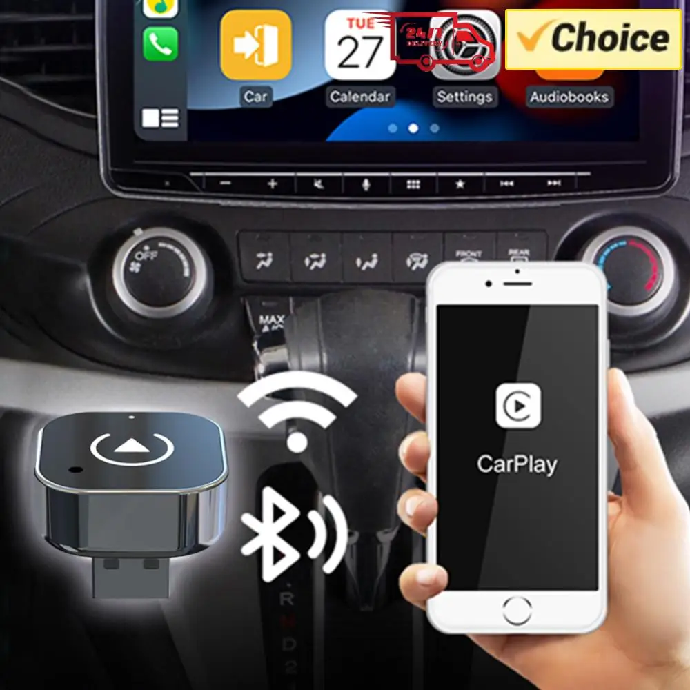 

Беспроводной адаптер/бокс для Android Auto и CarPlay, USB-донгл для преобразования проводного подключения в беспроводное, автоматическое подключение для автомобилей с заводской проводной системой CarPlay.