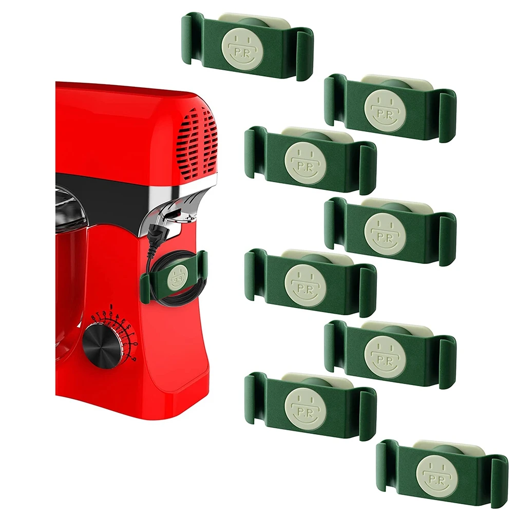 

Органайзер для шнура кухонной утвари, 8 шт. в упаковке, органайзер для шнура, вращающийся зеленый органайзер для шнура