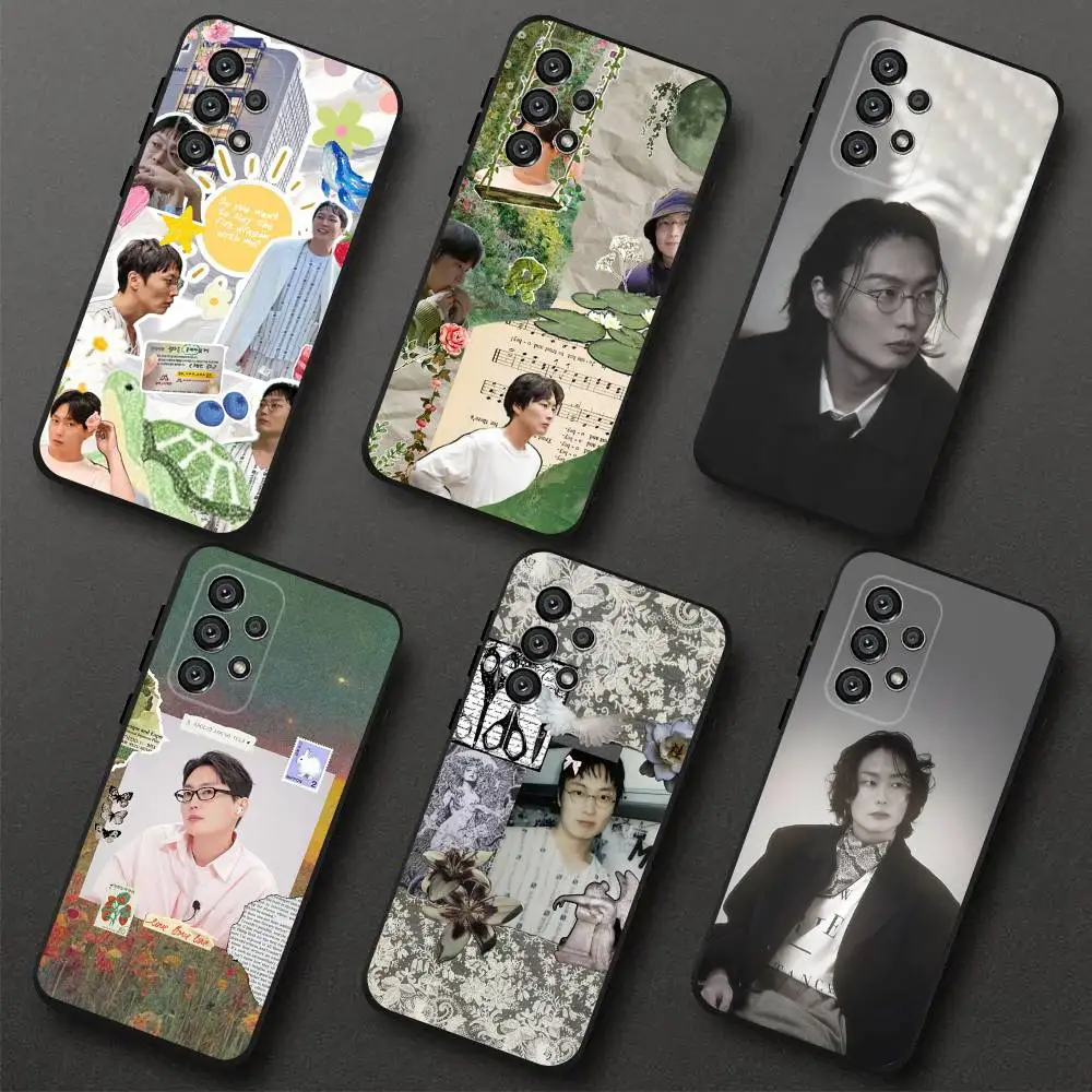 R-Roh J-Jae-Won 電話ケース サムスン S 25、24、23、22、30、21、10、9、ウルトラ、プラス、ライト、FE、4、5G ブラック ソフトケース