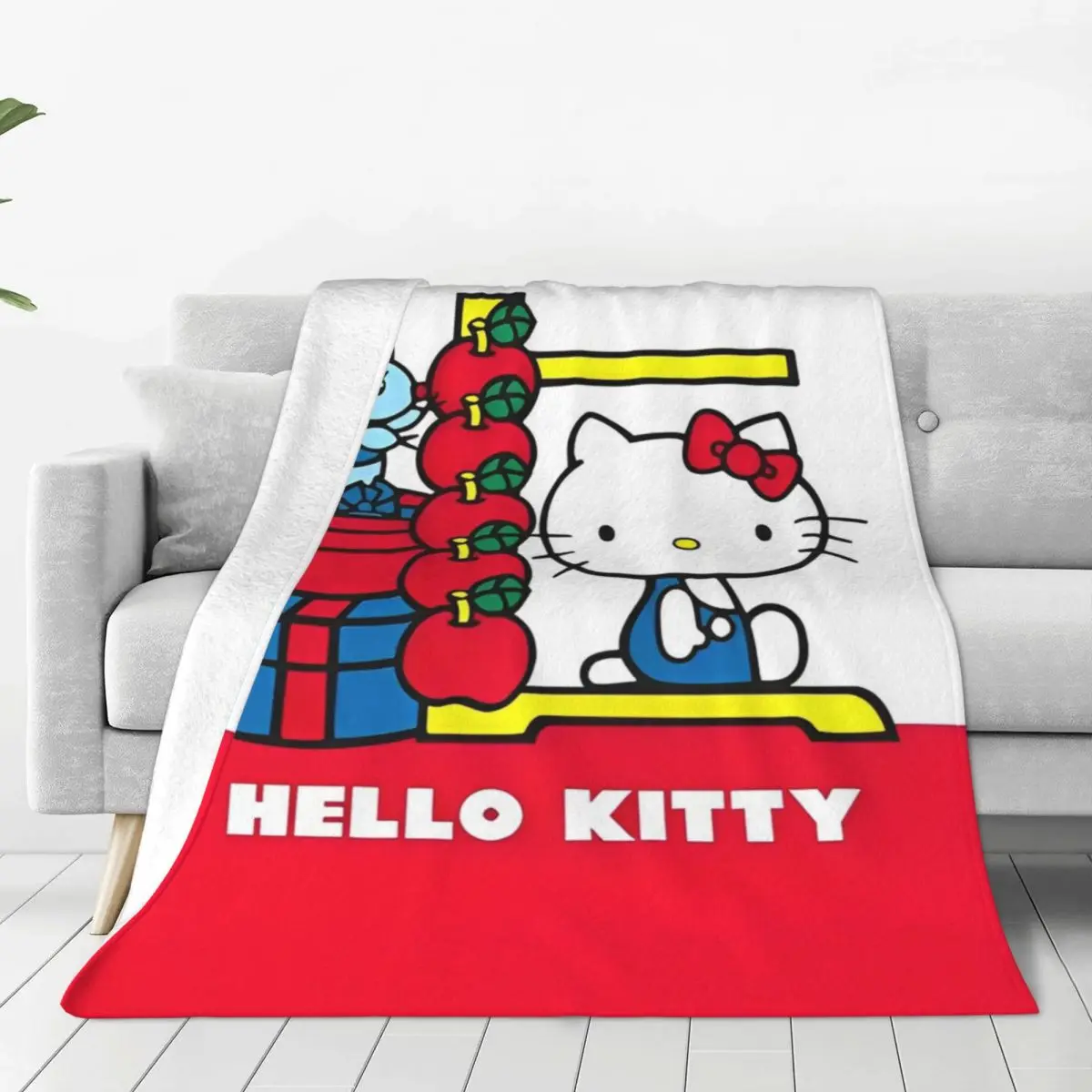 Hello Kitty Best Friend Soft Warm Blanket Kids Adult Plush Bedding Throws Halloween Bedroom Flannel Bedspread Sofa Bed Cover