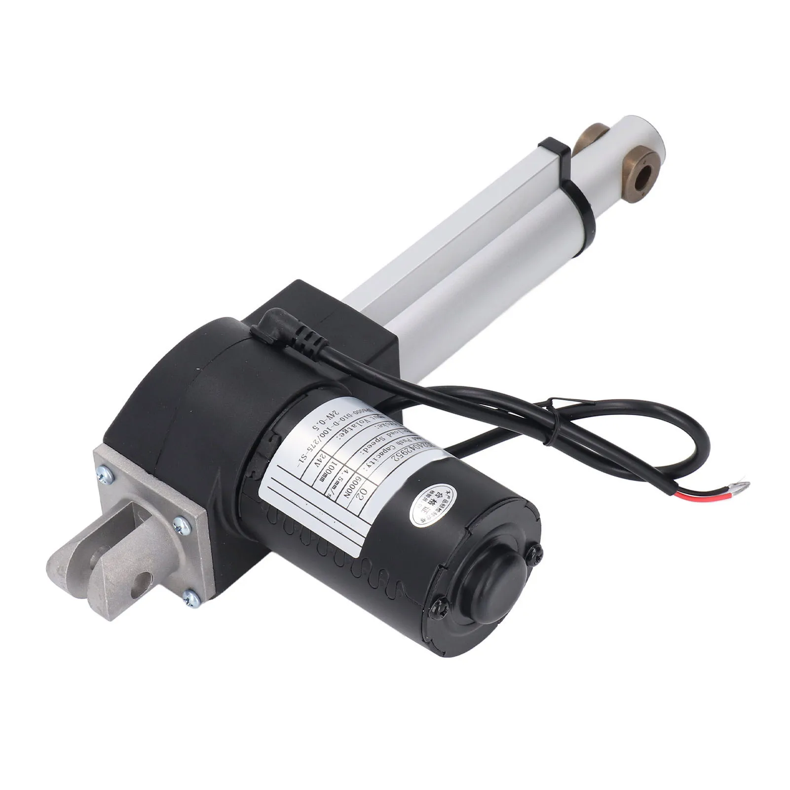 

DC24V Electric Linear Actuator 100mm Stroke 6000N Thrust 4.5mm/s Speed Heavy Duty Linear Actuator with End Limit Switch