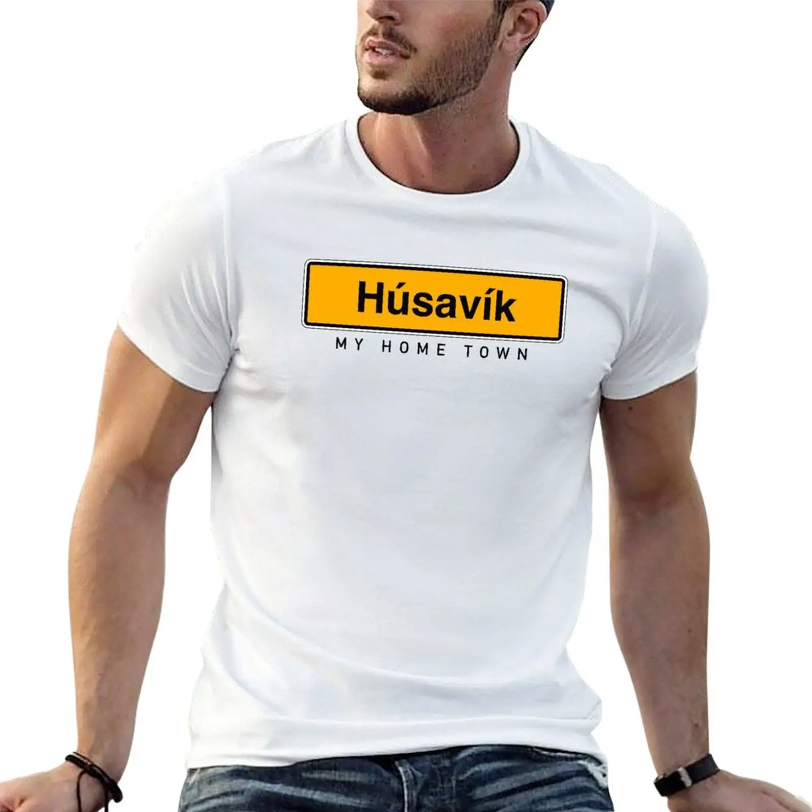 Husavik My Home Town best song Fire Saga Iceland T-Shirt man t shirt cotton t shirts for man graphic tees T-Shirt