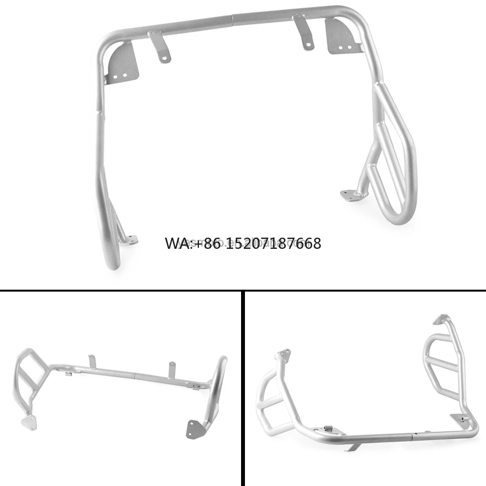 Silver Upper Engine Guard Crash Bars Protection for BMW R 1200 GS 2004 - 2012 11