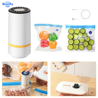 Portable Vacuum Sealer Pump Electric Handheld Vacuum Sealing Pump Rechargeable Mini Small Vacuum Sealer Pump for Food Storage