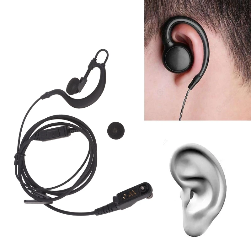 Hytera 양방향 라디오 액세서리용 100cm 케이블 워키토키 헤드폰