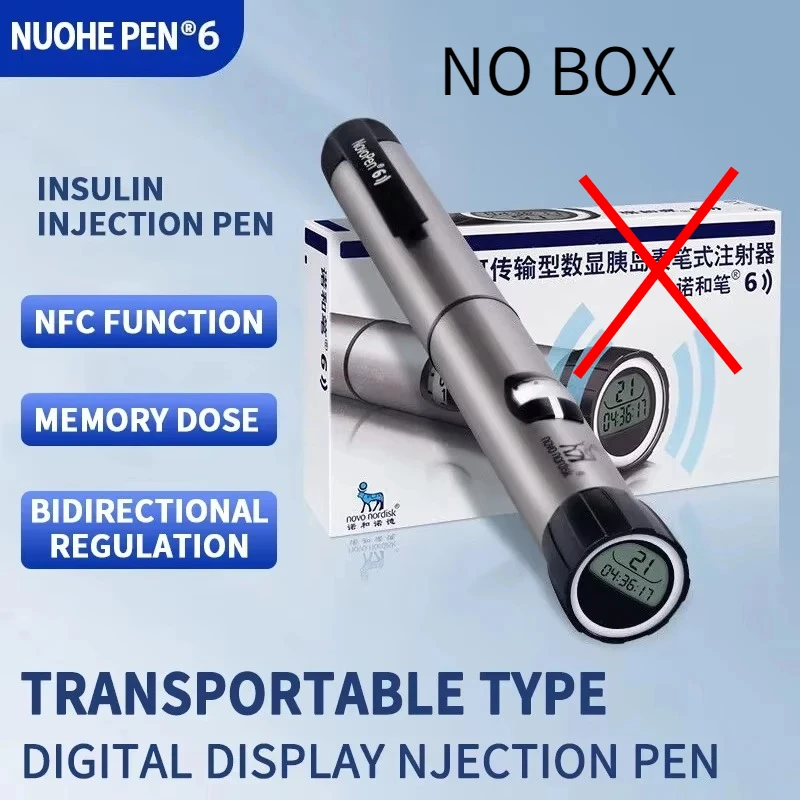 

Портативная инсулиновая ручка Novo 6 Инъекционная ручка Nordisk Бытовая инъекция 3 мл Измеритель уровня глюкозы в крови Диабет Мониторинг уровня глюкозы в крови