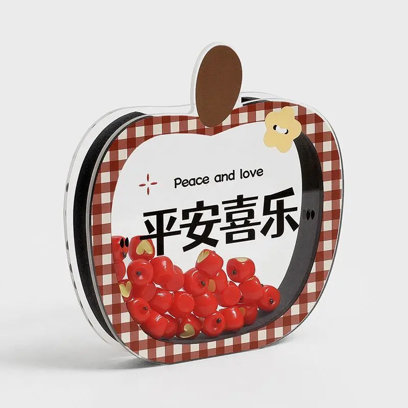 

Peaceful Joy Decor Acrylic Table Clock Modern Home Ornament Living Room Entrance Housewarming Gift Micro Model Craft Figurines