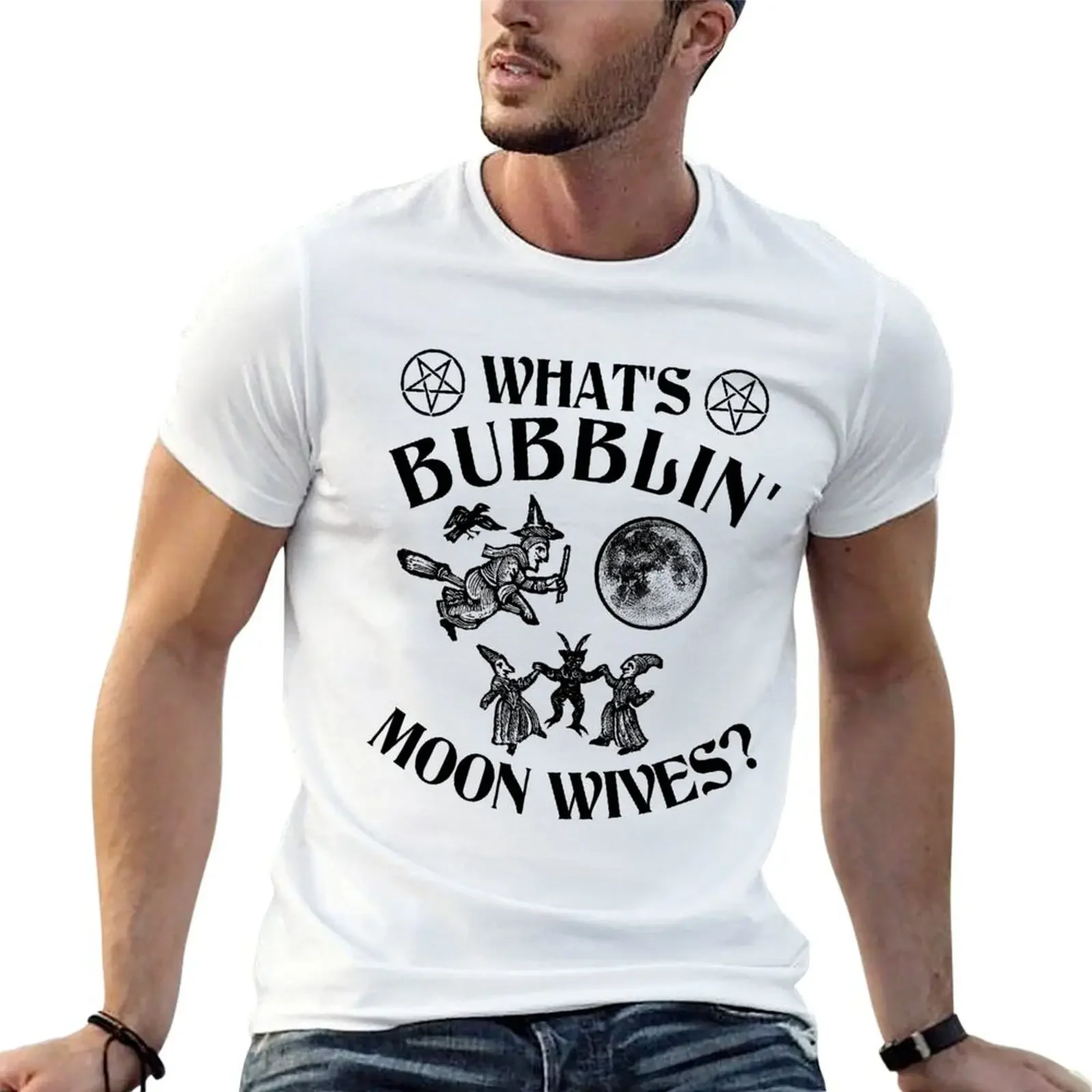 What's Bubblin' Moon Wives? T-Shirt vintage anime shirt customs design your own oversizeds t shirts for men pack