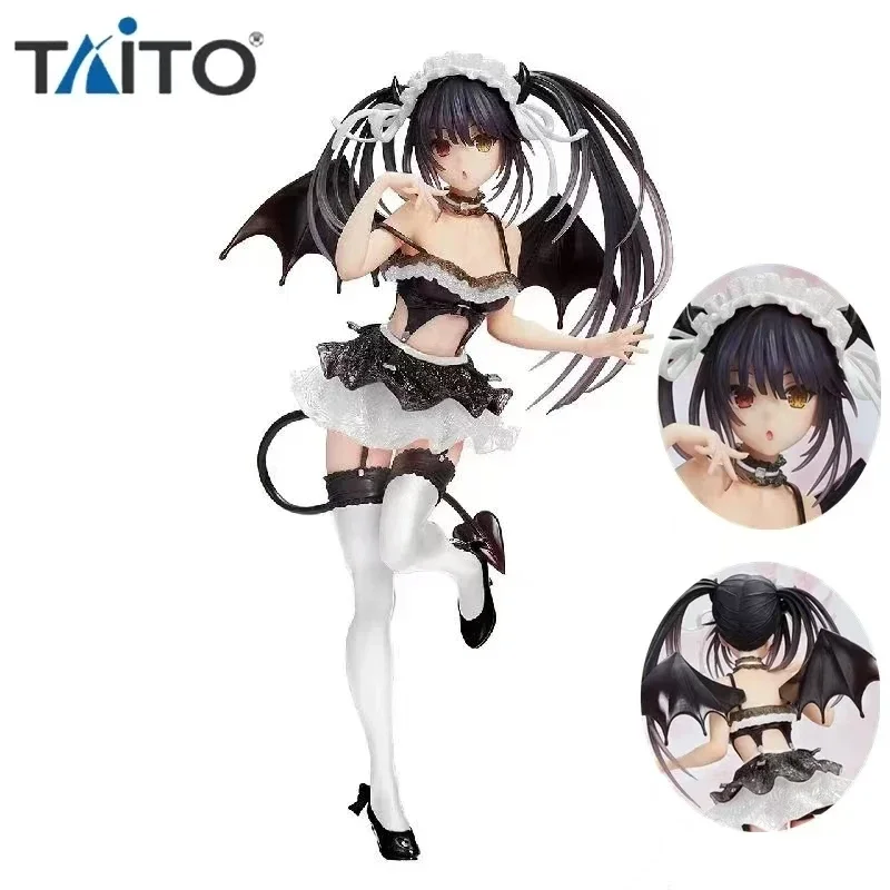 TAITO Original Coreful Figure Date A Live Iv Tokisaki Kurumi Shouakuma Ver. Renewal Anime Figurine Pvc Collectible Toys for Kids