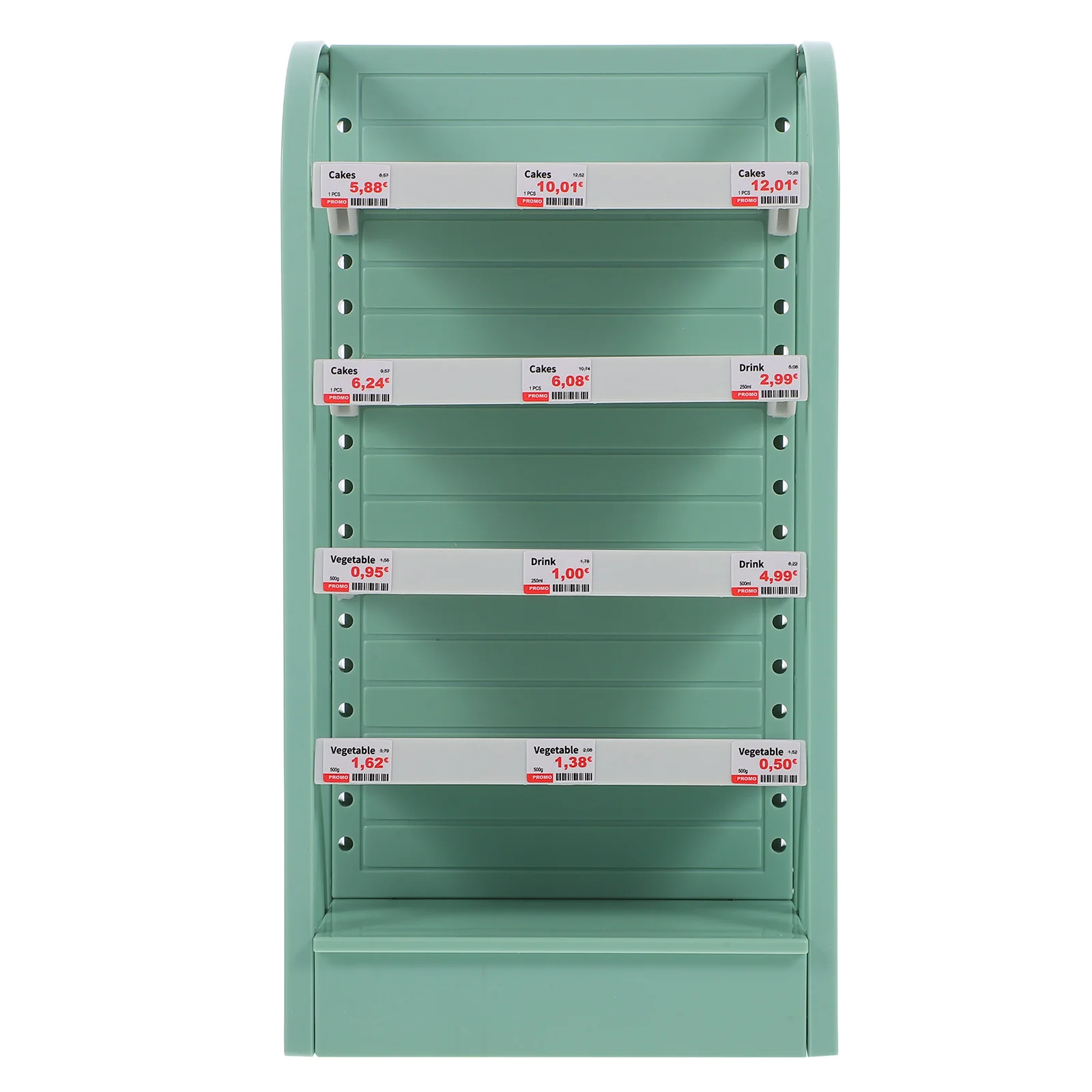 رف عرض صغير متعدد الطبقات للسوبر ماركت لمطبخ بيت الدمى، خزانة تخزين وإعداد اللعب التظاهري