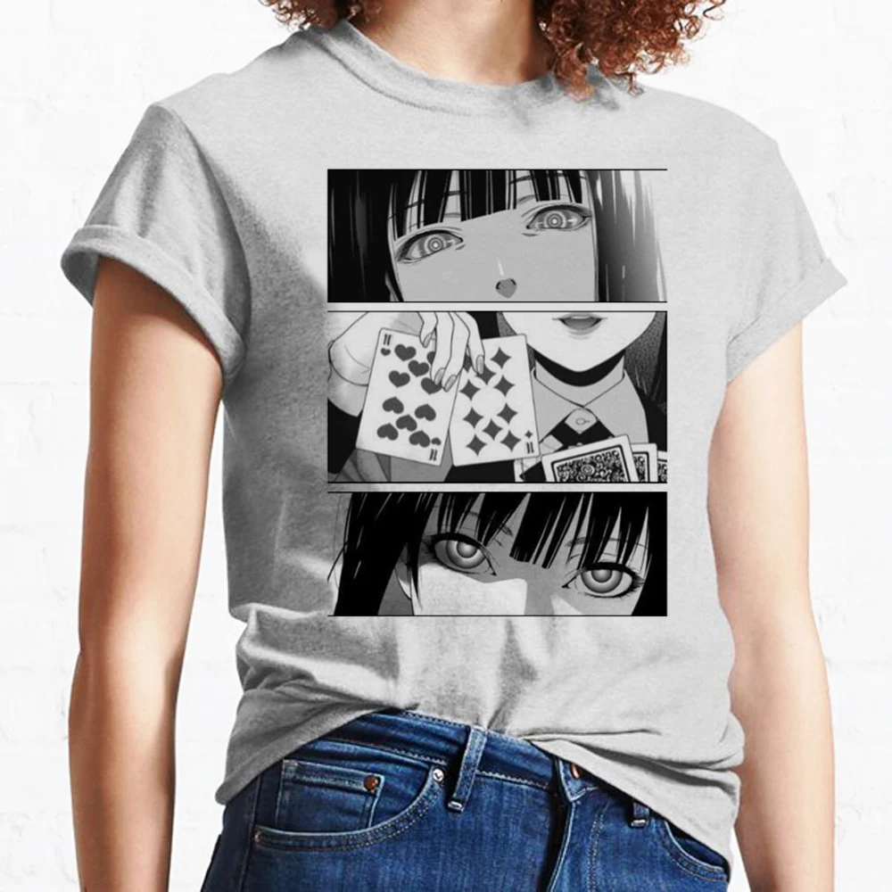 

Kakegurui tshirt women designer manga tshirt female designer 2000s graphic clothing