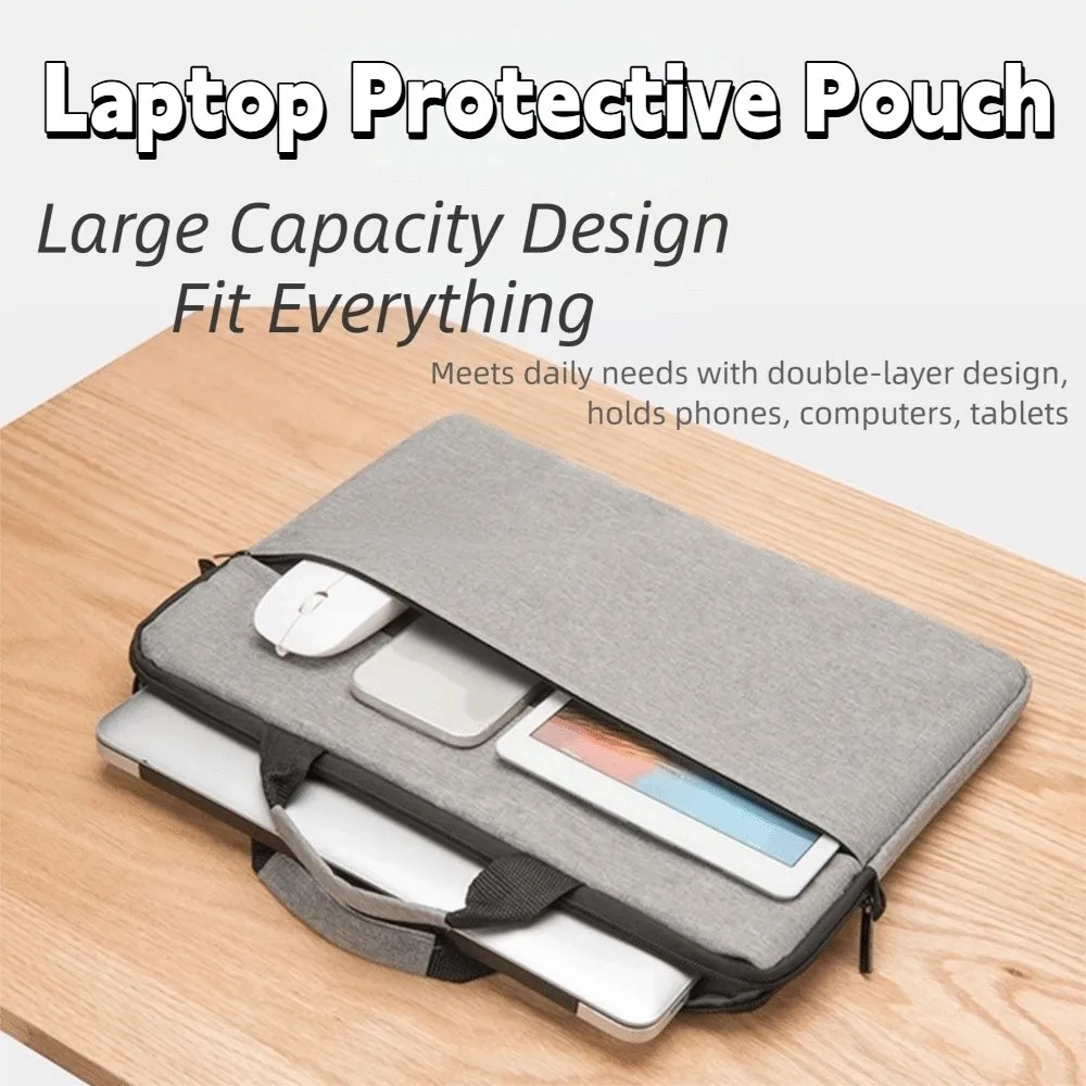 

Business Style Laptop Handbag Shockproof Ultra Thin Laptop Sleeve Case with Handle Anti-Scratch Laptop Protective Pouch