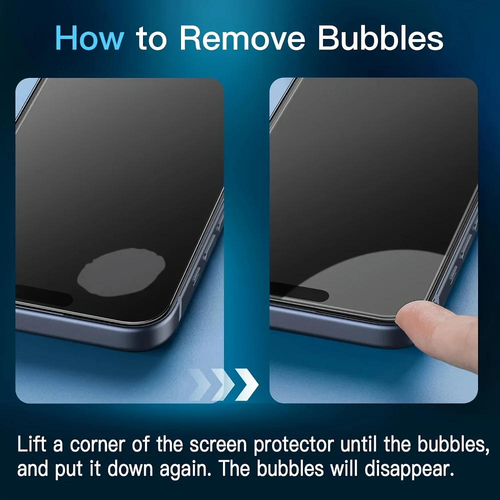 NNBILI 4 قطعة غطاء كامل من الزجاج المقسى لهاتف آيفون 11 12 13 14 15 16 17 Pro Max Air 14 15 16Plus X XS XR 9D واقي للشاشة زجاجي #3