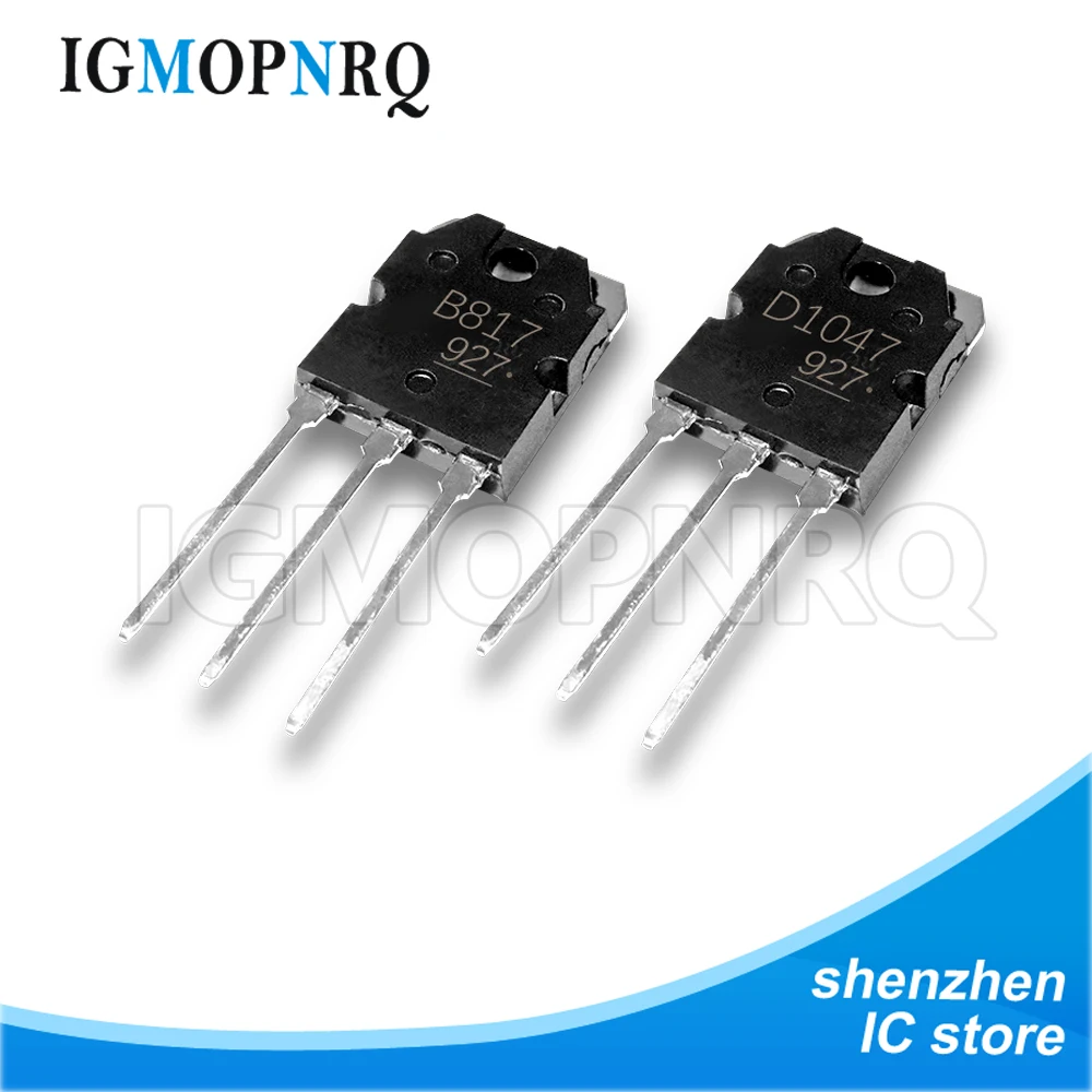 5pcs 2SA1941 2SC5198 TO-3P 2SD1047 2SB817 TO-247 A1941 C5198 D1047 B817 TRANSISTORS