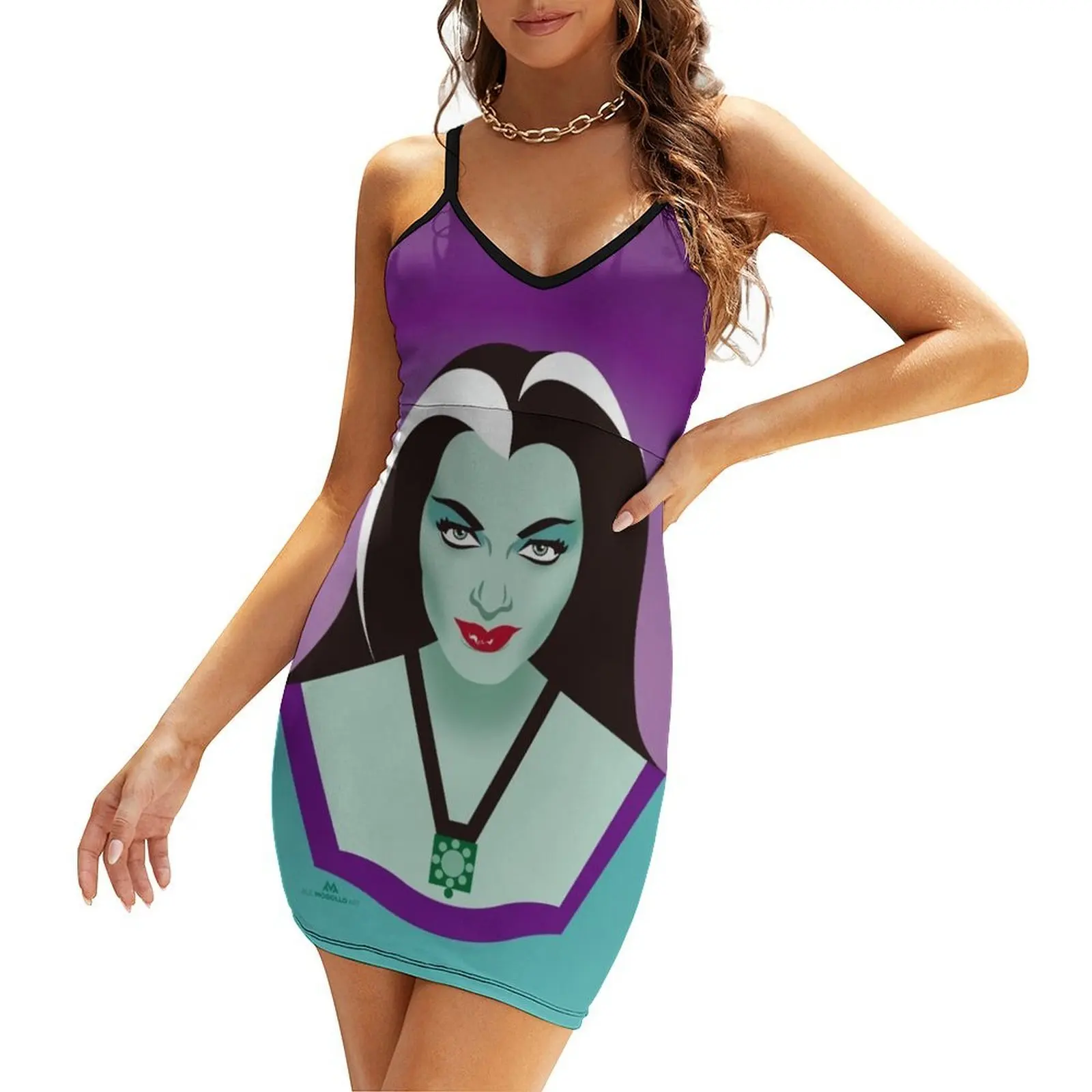 

Lily Munster Sling Dress dresses korean style summer dresses ladies 2025 Dress vintage Party dresses