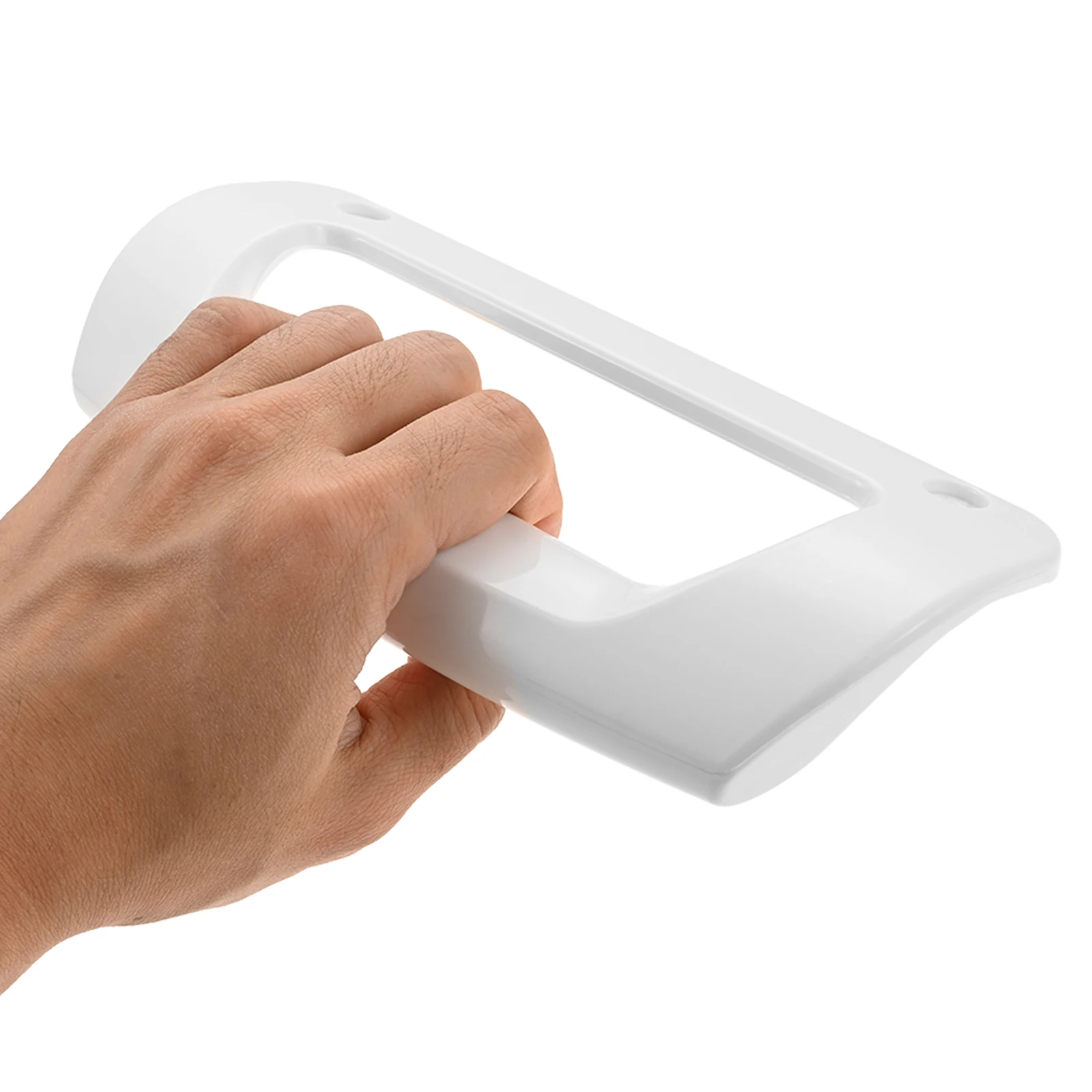 

Replace Refrigerator Handle 20cmx9.2cm/7.87inchx3.62inch White Durable Plastic 6.6mm Hole Durable Fridge Accessories Universal