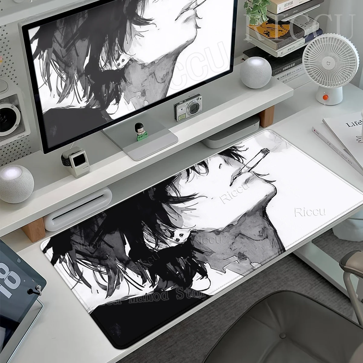 Anime Figure Minimalist Mousepad Extended Computer Gaming Offices Accessories Gamer Professional