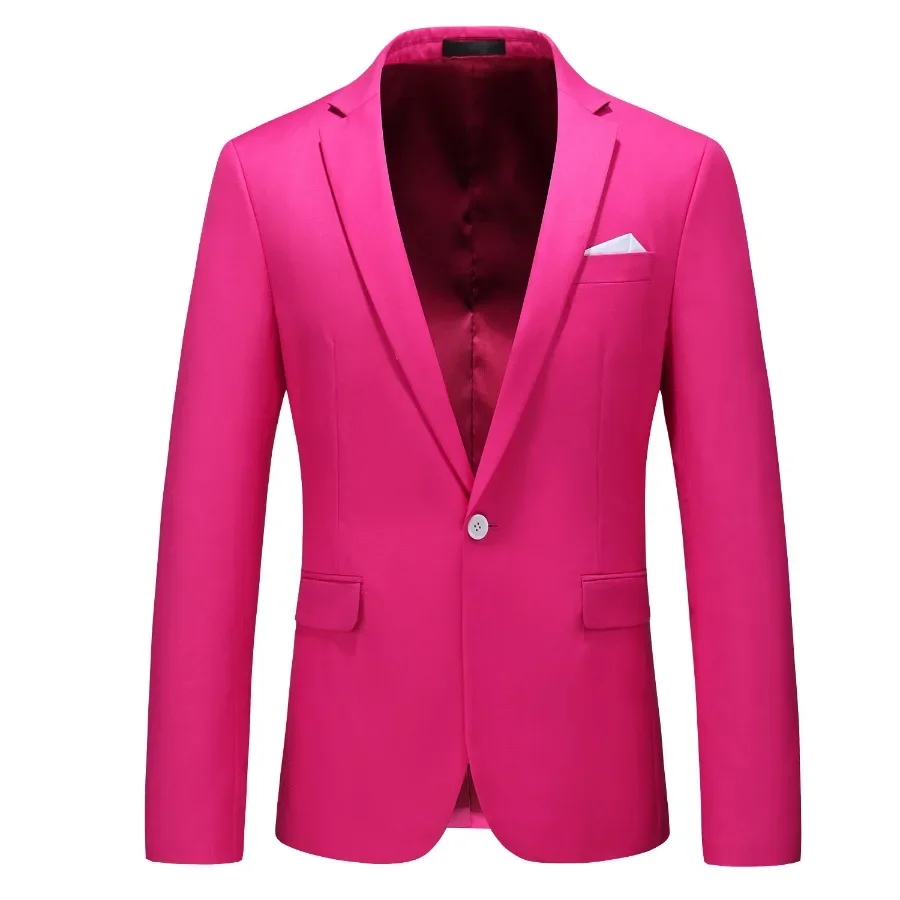 New 2024 Men's Suit Jackets Stylish Slim Blazer Business Wedding Party Dress Suits Suitable for All Seasons Big Size Men Suits