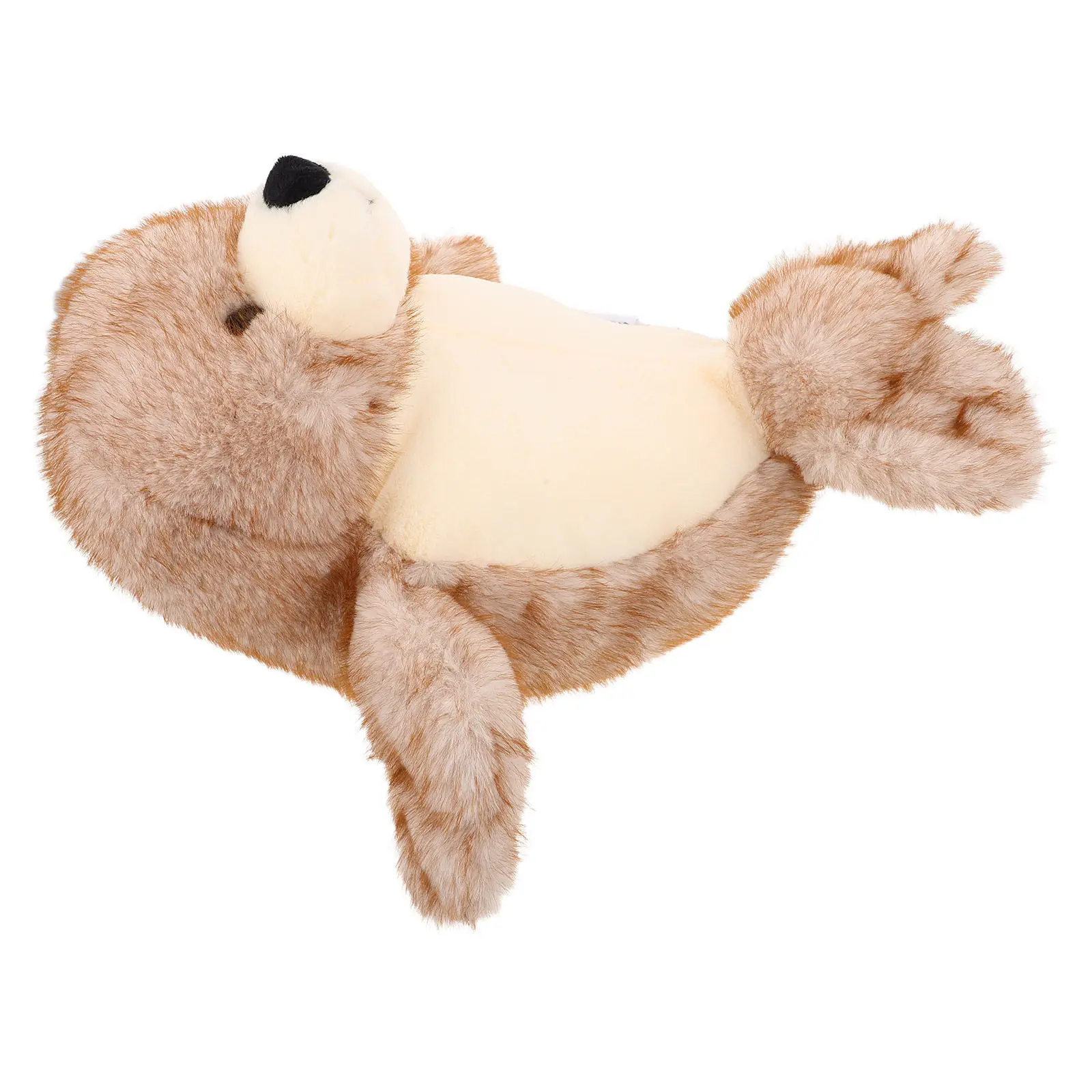 Seal Stuffed Animal Soft Cuddly Brown Nursery Room Decor Hugging Pillow Boys Girls Baby Shower Birthday Party Favor Seal Pillow