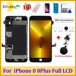 Pantalla LCD AAA +++ para iPhone 8 8 Plus, pantalla táctil con reemplazo de botón de inicio para iPhone 8G 8 Plus, montaje completo 100% probado