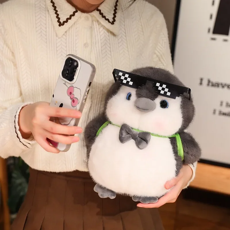 非常に幼児向けの逃走ペンギンぬいぐるみ、かわいい冬のペンギン人形、クリエイティブな人形、子供のおもちゃギフト