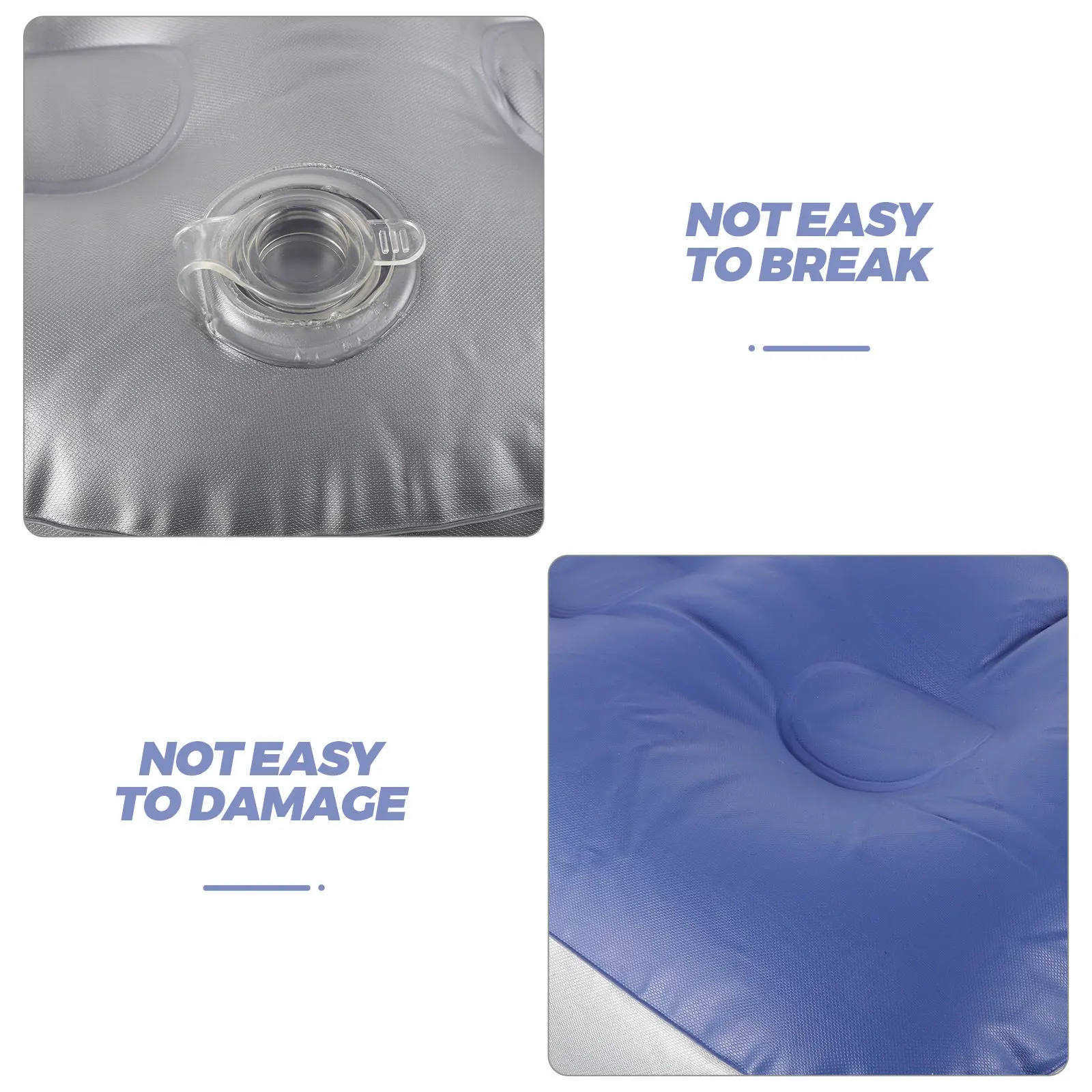 3Pcs Adjustable Inflatable Bathtub Cushion Adult Bath Seat Cushion for Soaking Tub Hot Tub Spa Pool Portable Foldable Bathroom