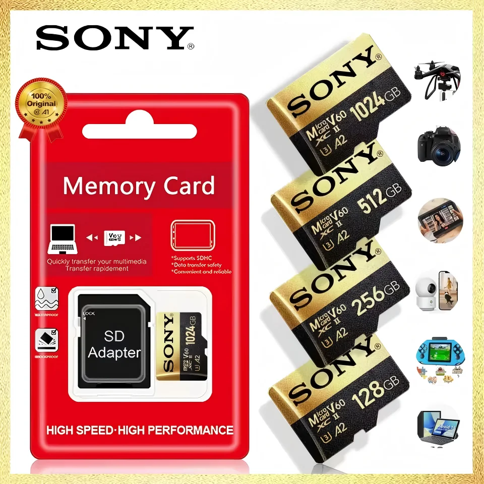 cartao-de-memoria-micro-sd-sony-de-alta-velocidade-128gb-u3-v60-cartoes-flash-tf-para-telefone-camera-pc-1024gb-512gb-256gb-64gb
